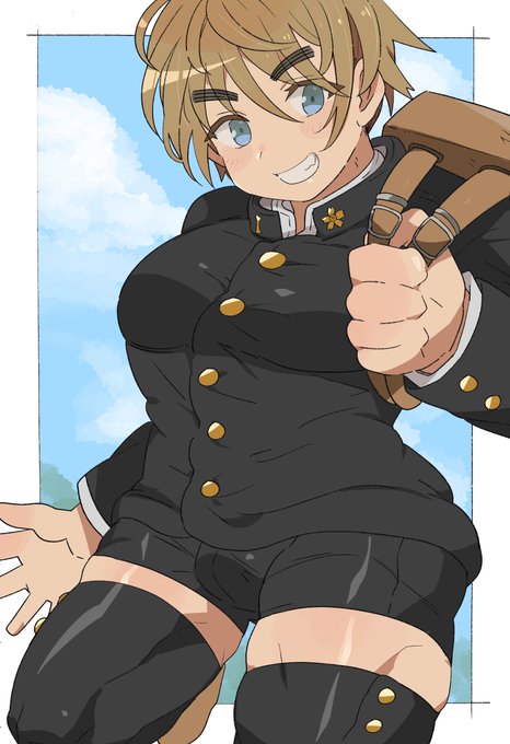 ののさんの学ラン絶対領域男子がめちゃめちゃ好みだったので勢いでファンアートです🥰 https://t.co/vKS4VokaVr 