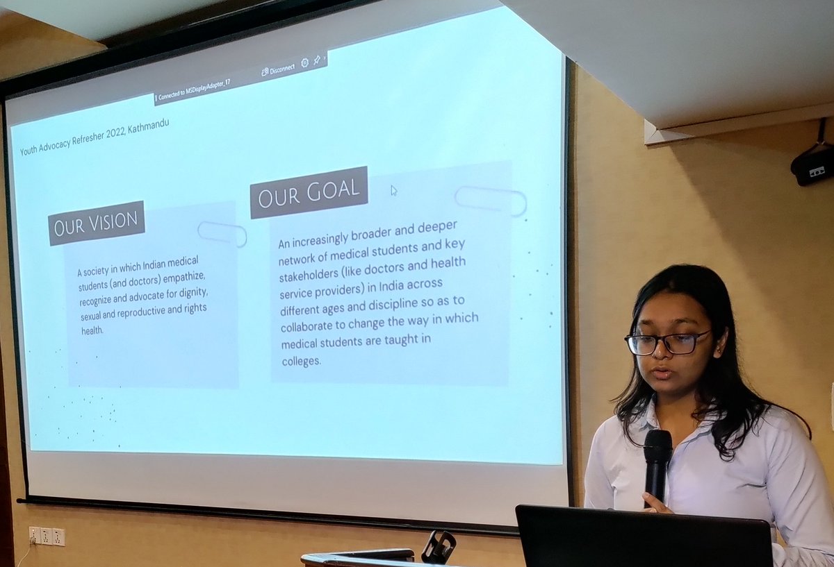 asapasia's tweet photo. Aakshi from @isayadvocates talks about theirs CAN's growth &amp; journey especially infiltrating the medical spaces and changing the system from within! With over 500 #medicalstudents from over 38 colleges across #India 
#doctorsforchoice #Doctors #AbortionRightsAreHumanRights https://t.co/Pk8t73yO4D