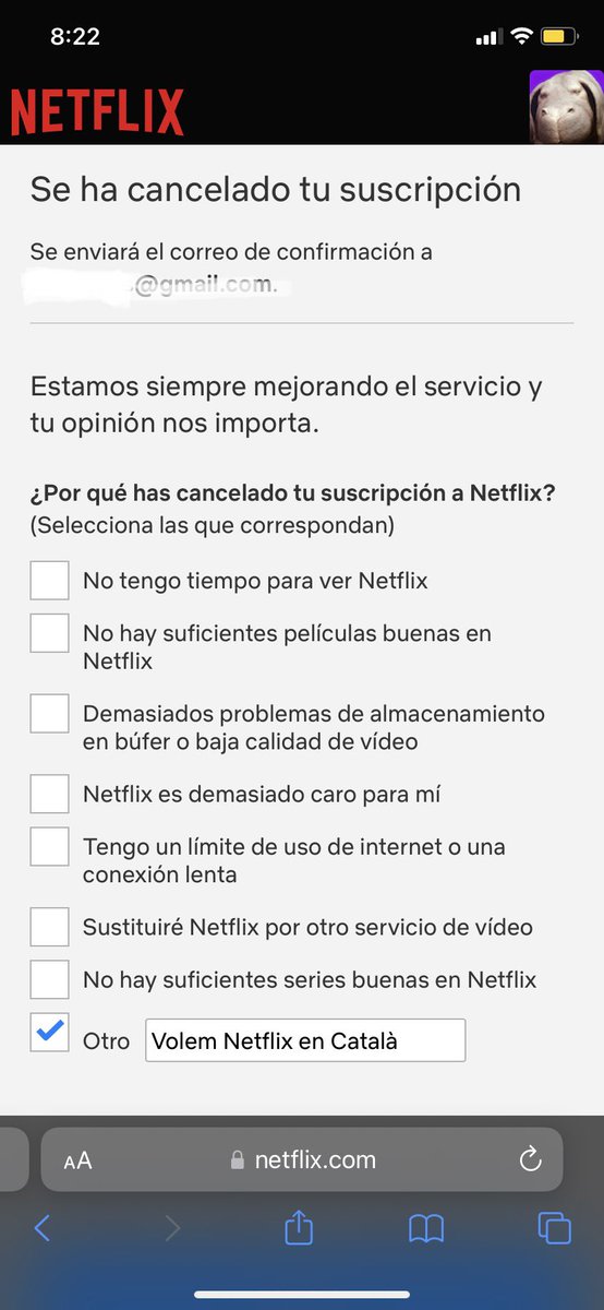 Petit_Suis's tweet photo. Volem Netflix en Català #NetflixEnCatalà M'acabo de donar de baixa de Netflix @netflix https://t.co/iy4NuTlhsx