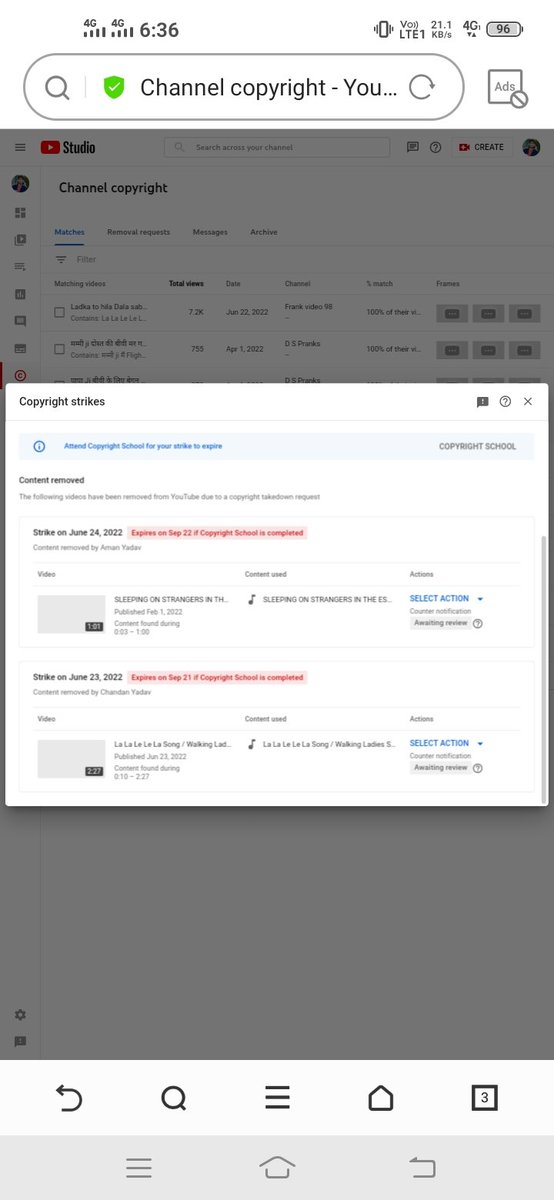 DSFagna1's tweet photo. @TeamYouTube  This strike is absolutely fake, this is what gave me 2 fake strikes but now that strike is deleted please help me too and check this strike is 100% fake
Channel Link :- https://t.co/zjAowbH7gq
Video Link :- https://t.co/XKp8FCSvHz
https://t.co/xWdDsOtWGM https://t.co/x2BIUoWv9o