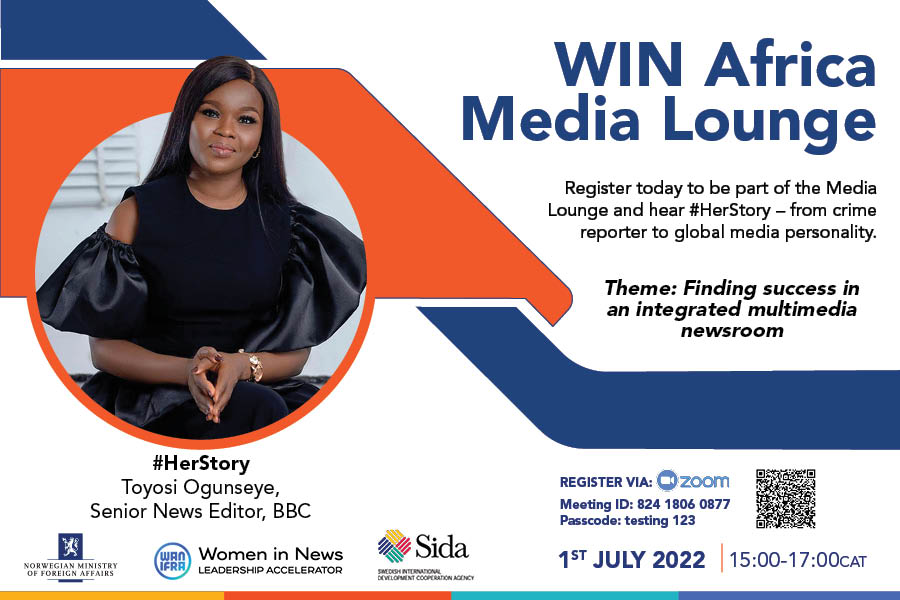 WAN-IFRA WIN (@wanifrawin) on Twitter photo 🗓️ 6 DAYS TO GO: Have you registered for the #Africa #Media Lounge?
This 'fireside chat' offers a great opportunity to learn from those forging new paths in the media. Get #successtips from <a href="/BBCWorld/">BBC News (World)</a>'s Toyosi Ogunseye
Moderator <a href="/Akeda3/">Carol Alyek Beyanga</a>
Don't miss out bit.ly/3n36pLE 🗓️ 6 DAYS TO GO: Have you registered for the #Africa #Media Lounge?
This 'fireside chat' offers a great opportunity to learn from those forging new paths in the media. Get #successtips from <a href="/BBCWorld/">BBC News (World)</a>'s Toyosi Ogunseye
Moderator <a href="/Akeda3/">Carol Alyek Beyanga</a>
Don't miss out bit.ly/3n36pLE