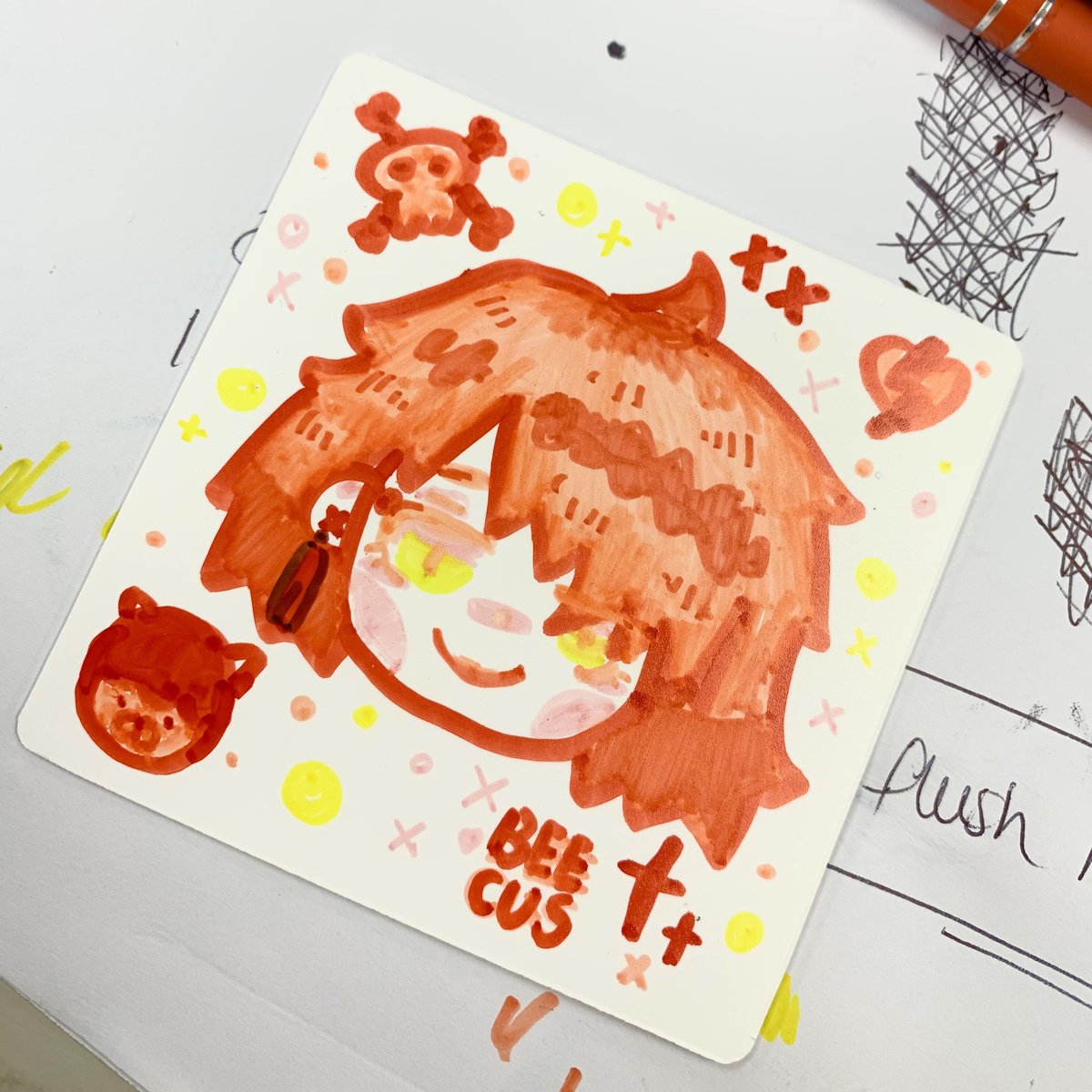 beeeecus's tweet photo. Doodling at work today .. 💭 #beecus https://t.co/e5KpAy98Fm