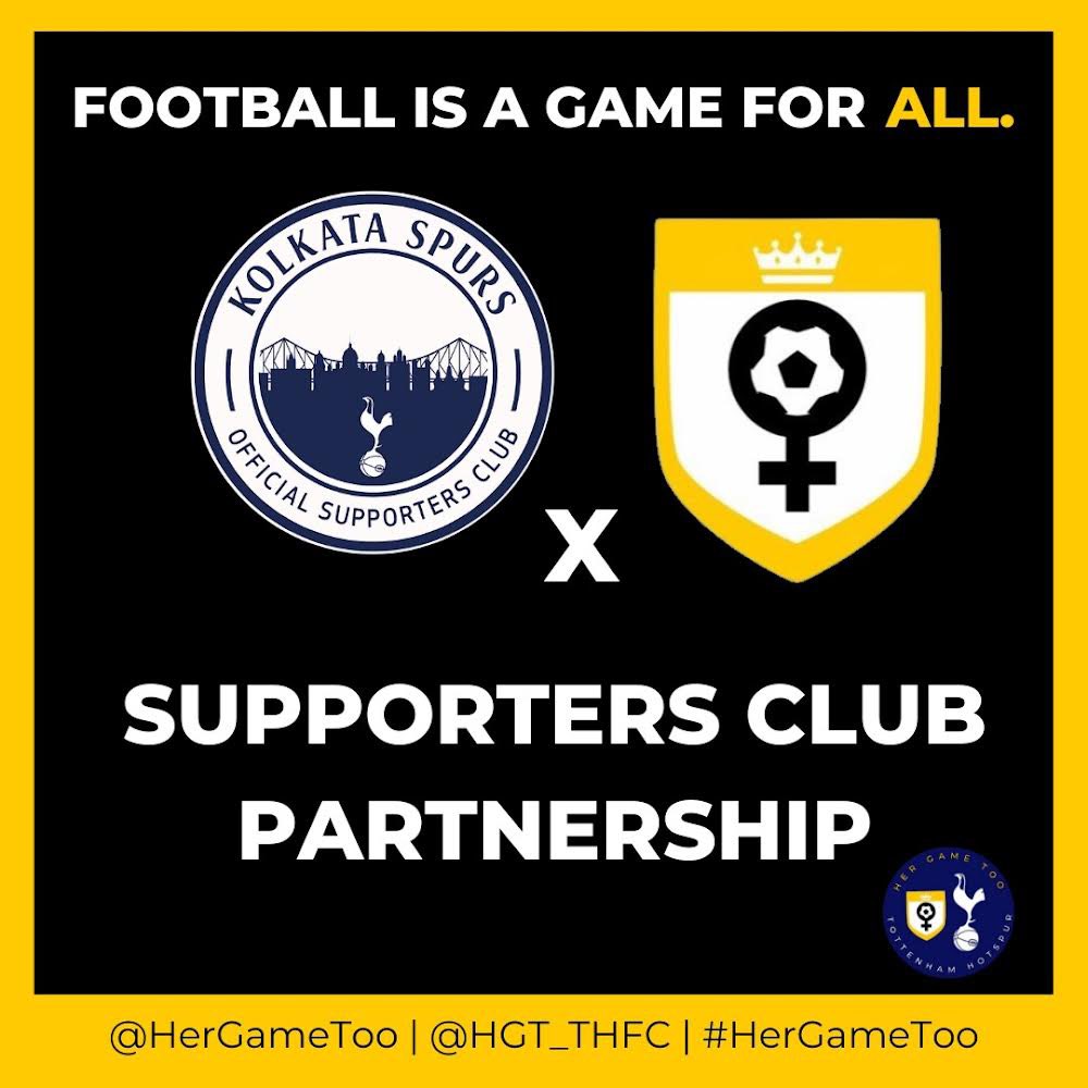We are glad to be taking part in the campaign to create awareness and help fight sexism in football. 
#HerGameToo #COYS