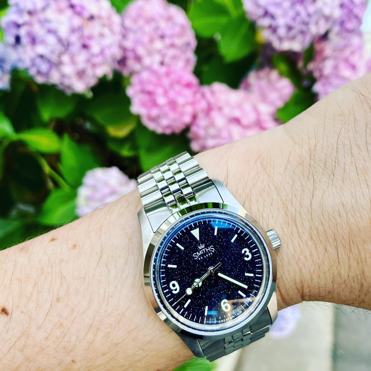zenmai_zenmai_'s tweet photo. 紫陽花
と
エベレスト
スミスウォッチ
#timefactors #prs25 #prs25thanniversary #smiths #smithswatches #everest . https://t.co/hygAPsx3zO