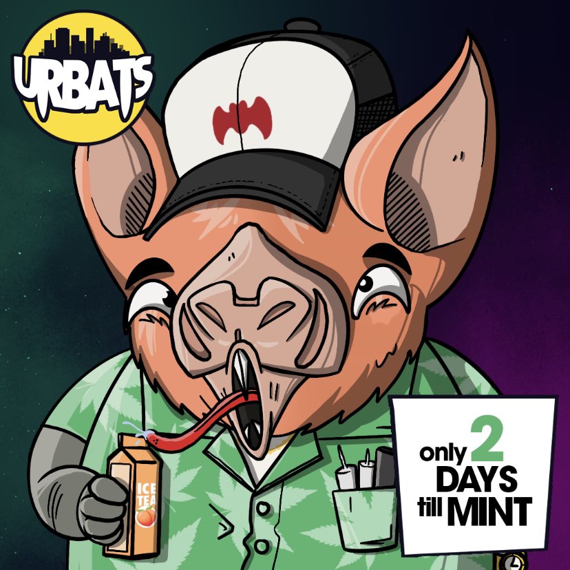 gm Urbats 🦇

Have a nice day 🦇

Tomorrow starts the WL Mint !🦇

Get your whitelist token now🦇

Check:
discord.gg/5WQdP23264

#mint #MintingSoon #WLGiveaway #Crypto #NFTs #nftcollector #NFTcollections #NFTCommuntiy #cryptoart
