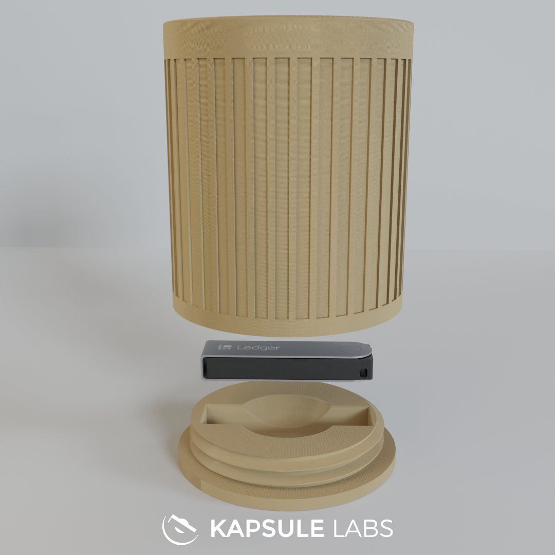 kapsule_labs's tweet photo. Conceal and secure your Ledger Nano S or Nano X while you're away, with a discreet mechanism that screws easily into a pot 🔐

Compatible with Ledger Nano S and Nano X

Link to the Etsy store : https://t.co/M9n43qFtMM

#hardware #cryptocurrency #blockchain #ledger #hardwarewallet https://t.co/7JNjeWCAkY