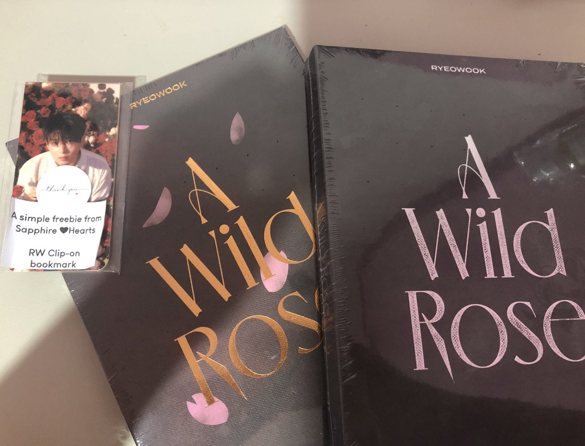 wifeofthesixth's tweet photo. My #AWildRose by @9ryeong9 came home yesterday! And the album is so well-made 🥀 i love the design, the concept, and the textures of the entire album ✨ Thank you @SapphireHearts_ for the smooth transaction. #RYEOWOOK #SuperJunior https://t.co/NLOPyoWRk7