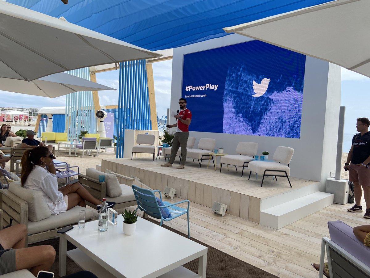 Ikrame's tweet photo. ⚽️ Heard on the #TwitterBeach:

“The enemy of creativity is too much time and too much money. Magic and creativity happen when you act quickly, and on a cheap budget.” @afrust

#CannesLions2022 https://t.co/urgkfW962s