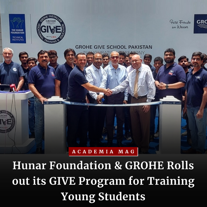 academiamag's tweet photo. Hunar Foundation @THFHunar &amp; Grohe @grohe Roll out GIVE Program for Training Young Students.
🔗https://t.co/1U9aI20xw2
#AcademiaNews #AcademiaMag #HunarFoundation #GROHE #GIVE https://t.co/swMmWMQ7By