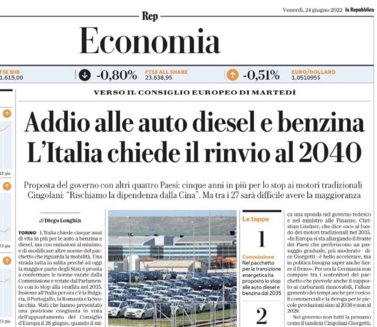 MgMidu's tweet photo. Il @MiTE_IT si rende conto che una tale posizione di retroguardia, oltre a essere del tutto incompatibile con la traiettoria di decarbonizzazione, sarebbe un enorme danno al sistema industriale del Paese? Allora potevamo usare i soldi PNRR per costruire carrozze. @Palazzo_Chigi https://t.co/DvRduITeyh