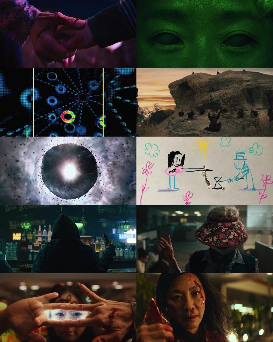 aldapsone's tweet photo. Everything Everywhere All at Once es la mejor película del año.

Una hermosa historia sobre amor, familia y aceptación, además de un multiverso increíblemente estructurado.

Me ha hecho todo, en todas partes, al mismo tiempo. 

Revivió el cine, carajo. Estoy llorando. 10/10. https://t.co/K7jHe8SnN3