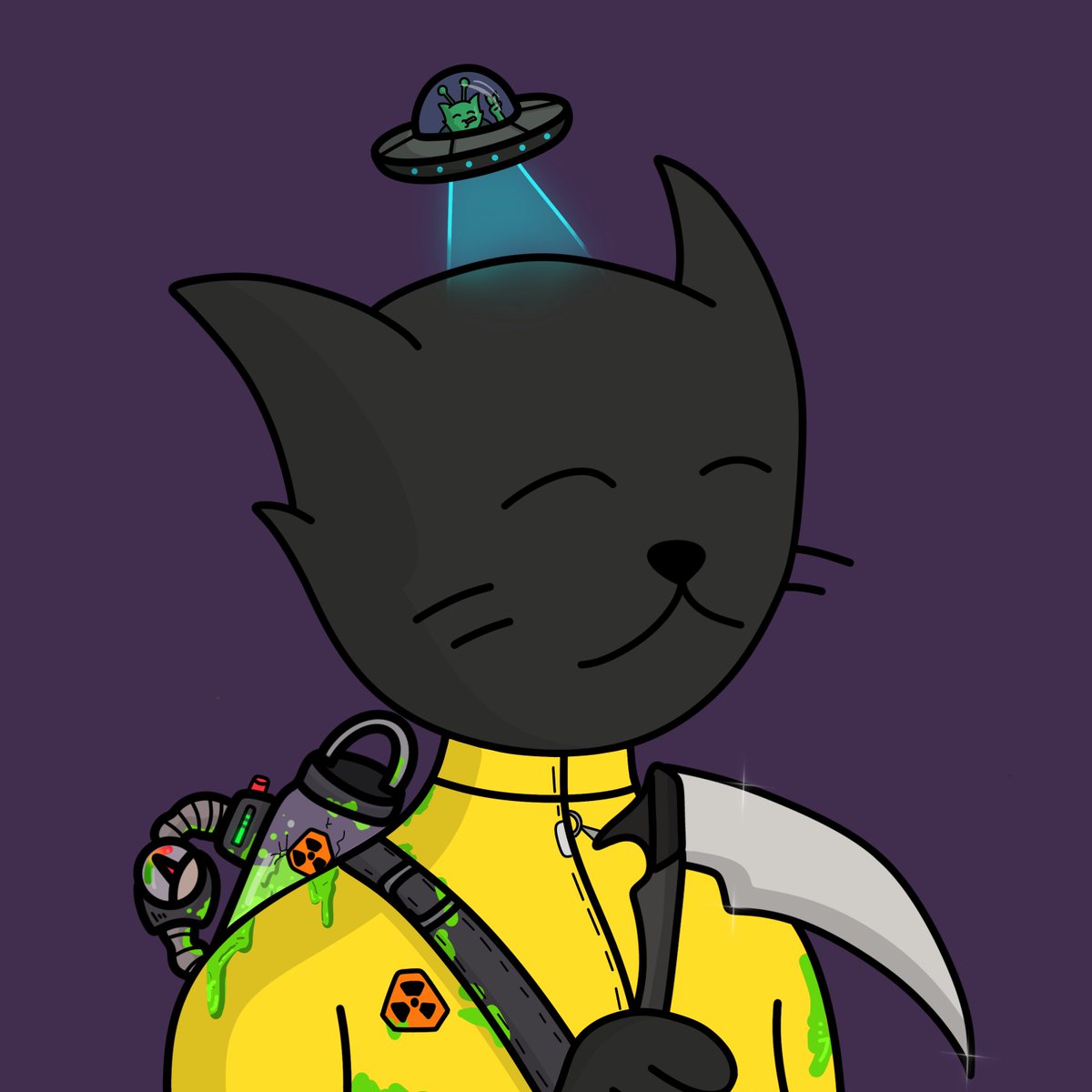 SeekerNft's tweet photo. @DominicsartNFT @FelineFiendz Another amazing looking piece!! Keep up the great work brother! #fiendzart https://t.co/7UDPJKBlMk