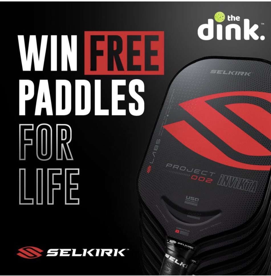 Who wants to win a Free selkirk paddle every year for the next 25 years?

Enter below👇🏻👇🏻
…k-x-dink-paddle-life.kickoffpages.com/?kid=_e9b07c65…