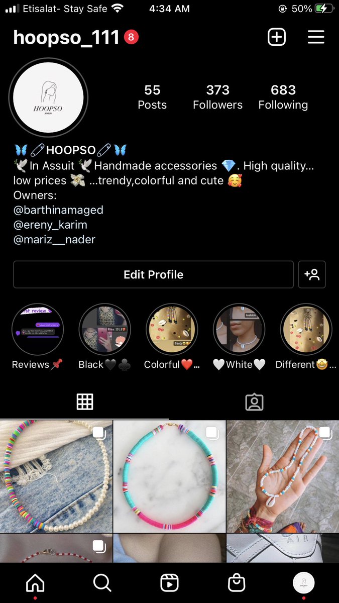 Follow my small business account for hand made jewelry in Assuit 🥰❤️.
        instagram.com/p/CfK-KZXo_6H/…