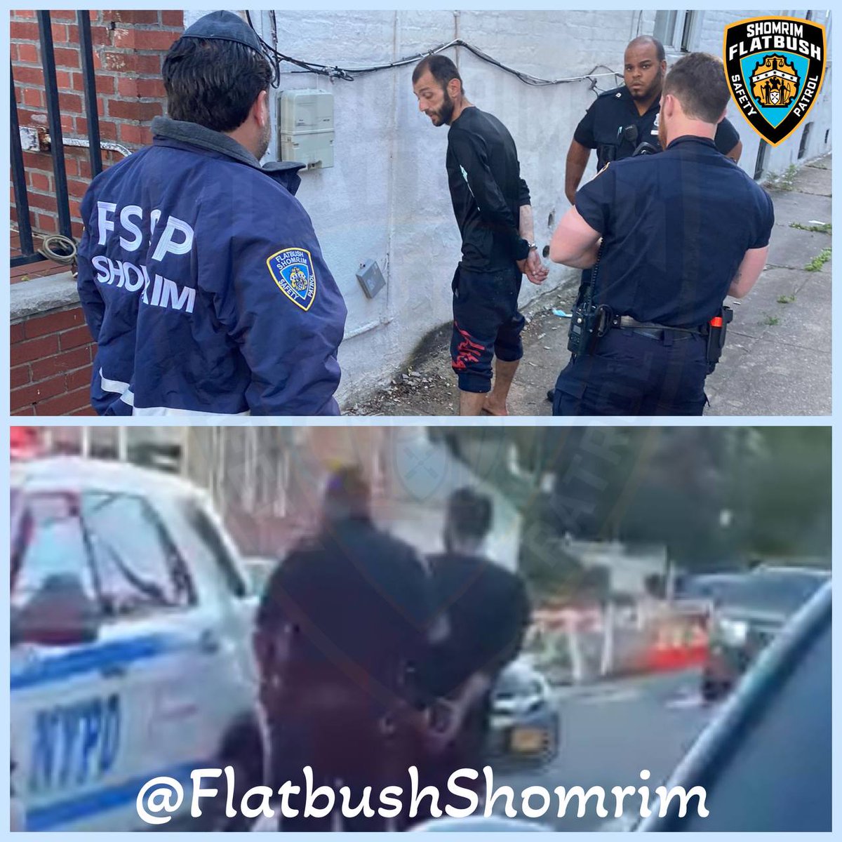 FlatbushShomrim's tweet photo. Our volunteers responded to a call for a male going into private properties. While they were #KeepingAnEye on him, we received an additional call reporting a stolen bike - which he was in possession of. Thanking @NYPD61Pct for the great #TeamWork, resulting in his arrest. https://t.co/png3JktHW6