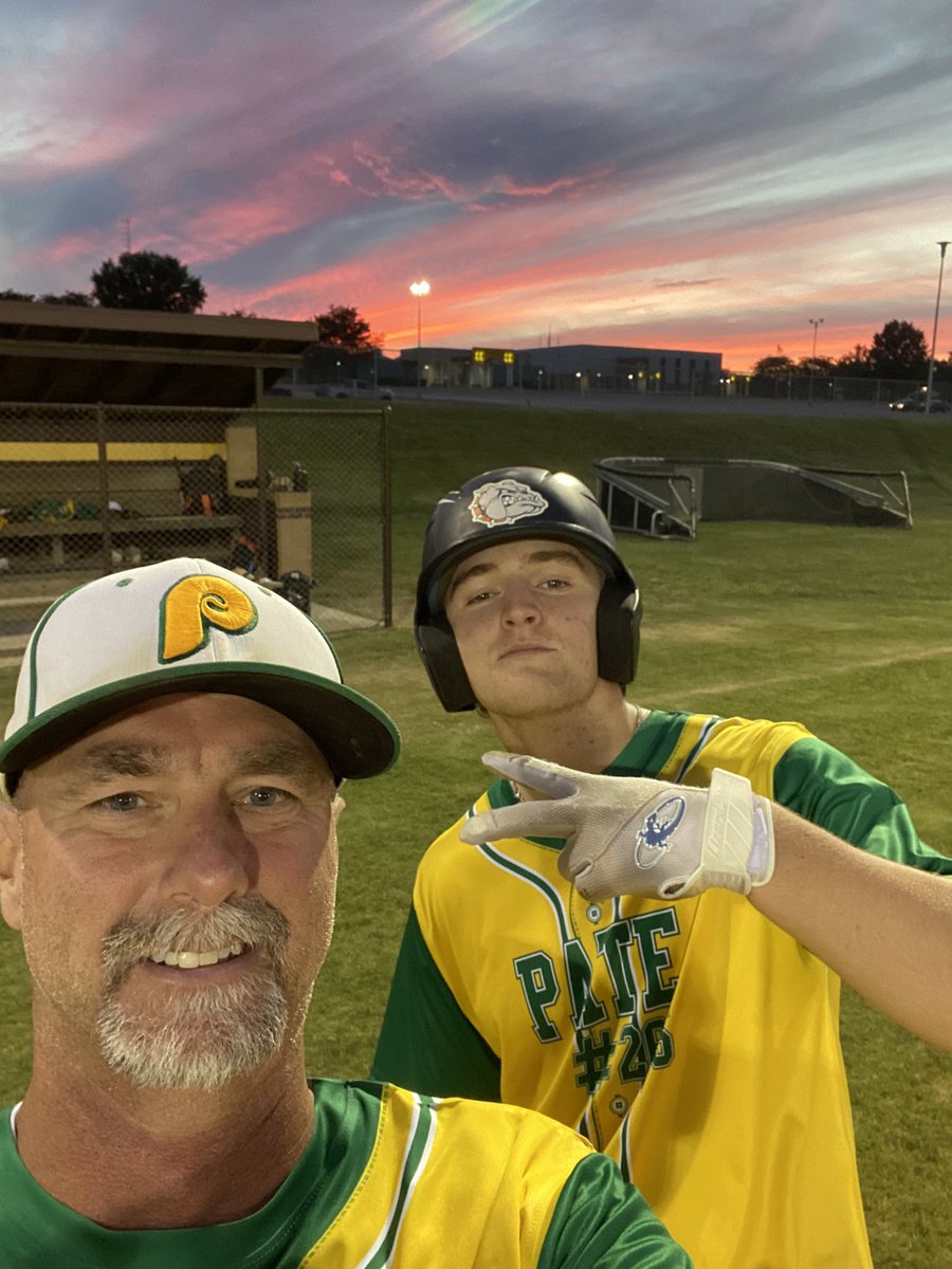 Beautiful night for baseball.Pate beats Boonville 6-0. Carson Evans gets the CG shutout. Pate had 8 hits from 8 different guys.Sam Knott had a big hit with 2 outs that scored 2 to open game up.Pate now 7-4 on year.Next game is Sunday vs Funkhouser 1pm 
#historically
