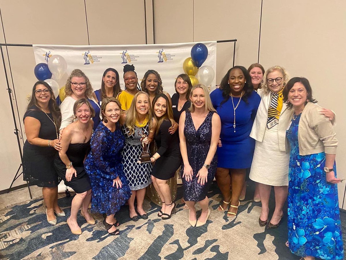 CFAWL members pulled out the BLUE and GOLD at Florida Association for Women Lawyers’s reception at the The Florida Bar Annual Convention!
Special congratulations to our CFAWL members who won awards, as well as those who were sworn in as new Board Members!