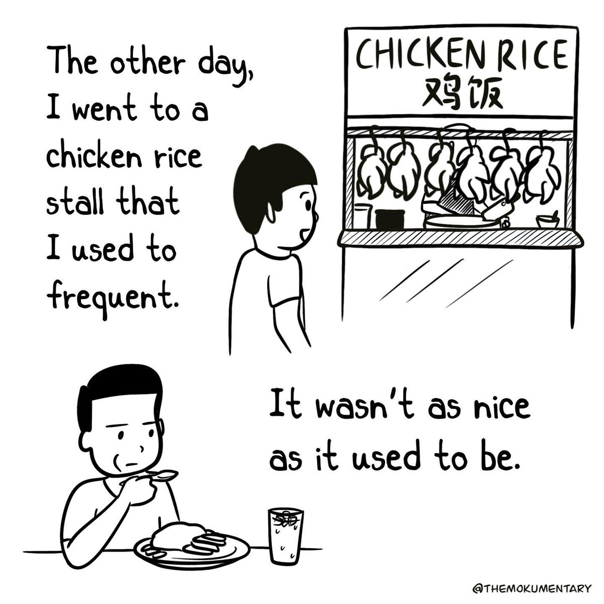 themokumentary's tweet photo. Chicken rice life lessons. 1/2 https://t.co/AuIlY4V0e5