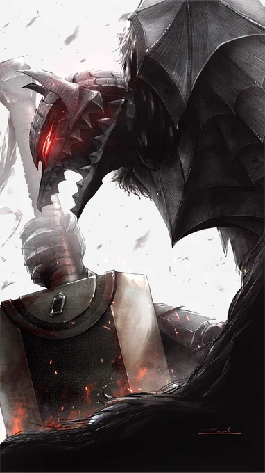 「狂戦士の帰還 / Return of the Berserk」

#イラスト #ベルセルク #ガッツ #狂戦士の甲冑 #Berserk #berserkfanart  #berserkart 
