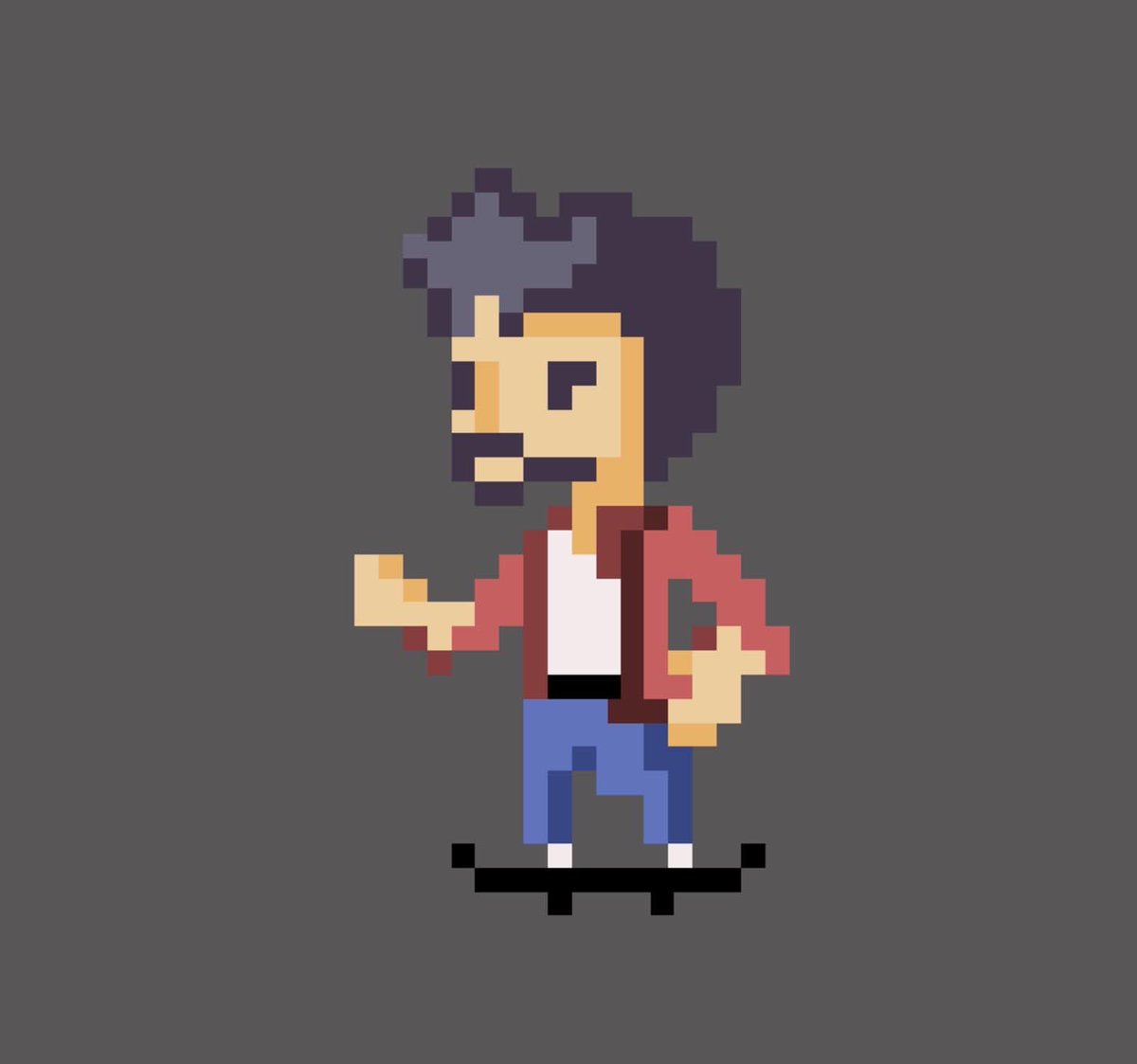 bobabrun's tweet photo. Made a little pixel art of myself and my husband just for funsies #pixelart #unity #sprite #gameaudio https://t.co/fsYl7nzO2s
