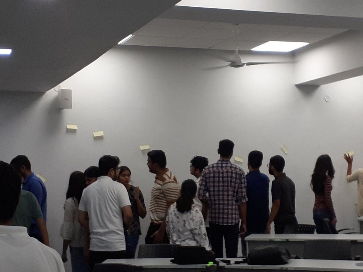 Padhmanabhan's tweet photo. @GIM_Sanquelim #Firstyearstudentsinduction facilitated students to express top of the mind anxiety.#compassionateclassroom Created #anxietywall. Students discovered that they're not alone in the journey.@parulekar_ajit @ajmerkidivya @seelearningind1 https://t.co/yZuUqW3A8W