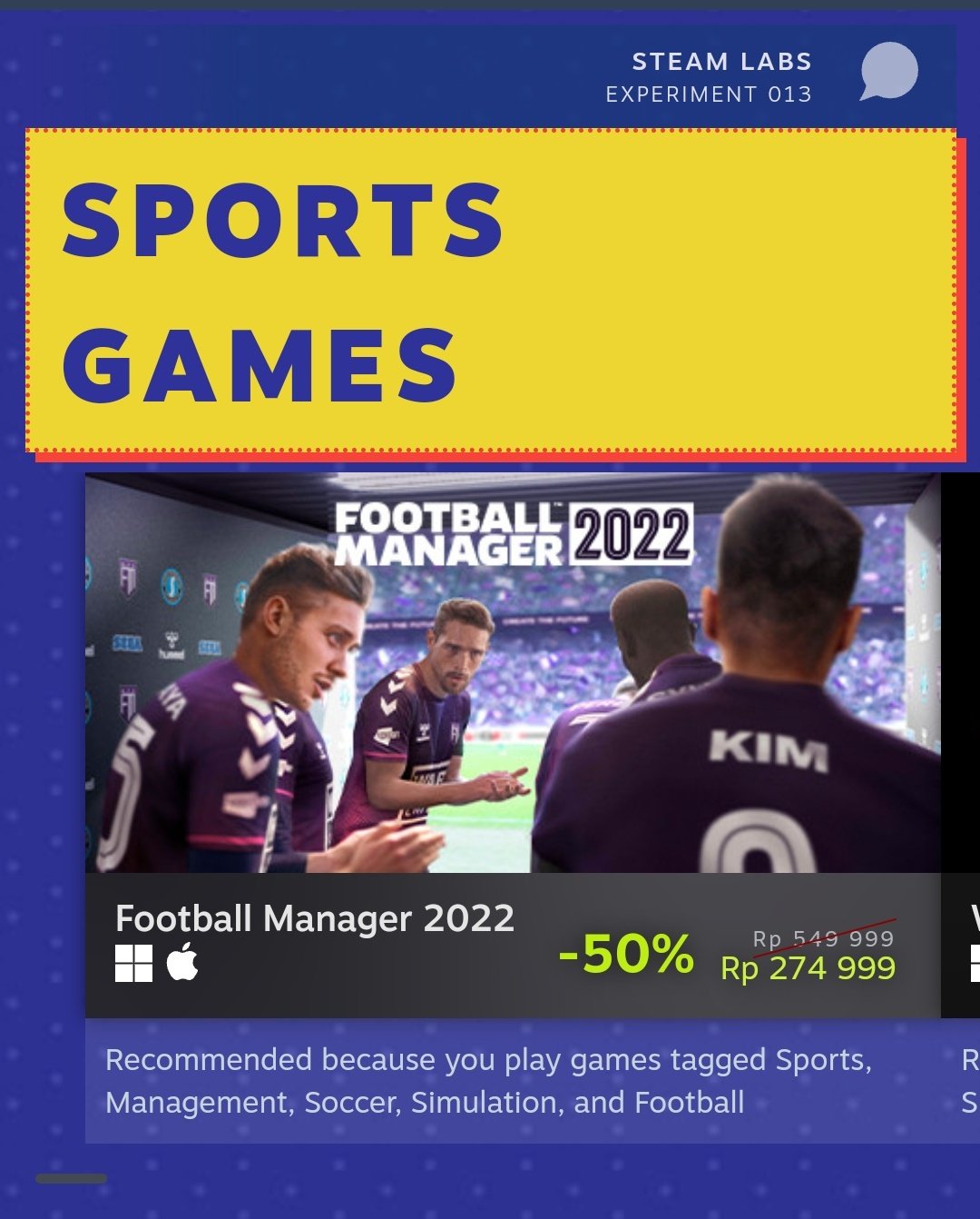 Soccer Manager 2022 no Steam