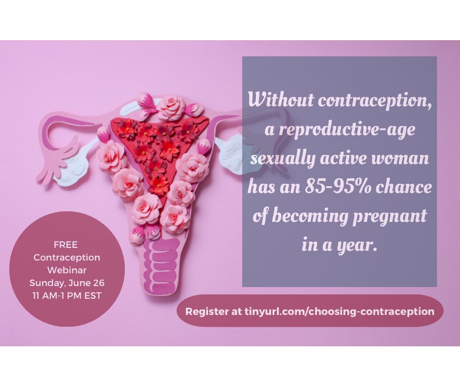 CandiceElam7's tweet photo. Need to learn more about contraception? Join me for this FREE webinar about contraception. Learn about:
• types of contraception &amp; how to use them
• side effects &amp; precautions
• how to delay or eliminate your period
Register at https://t.co/z2zxt9YmrU https://t.co/skXrH4pkks