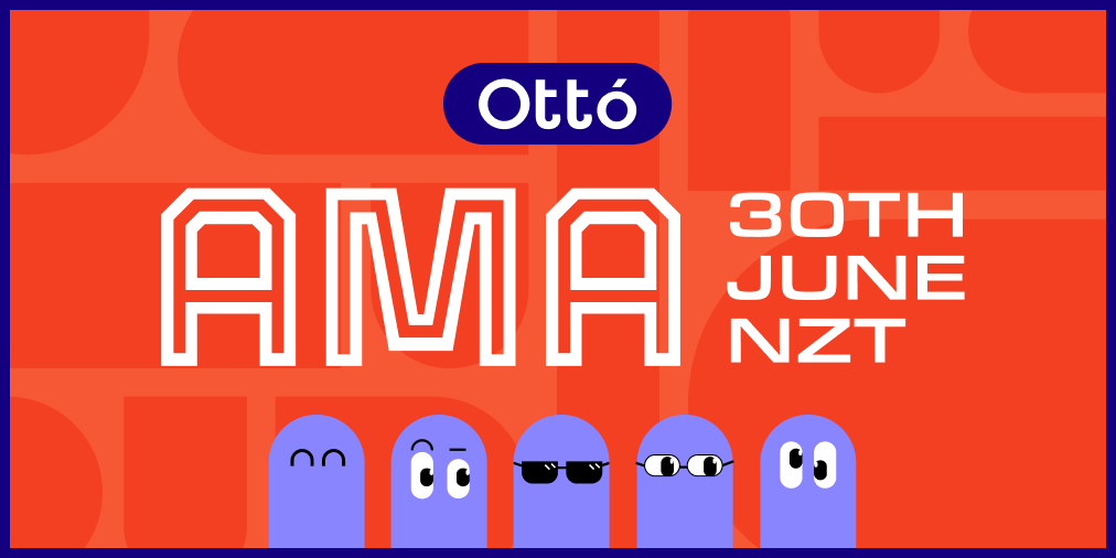 OttoBlockchain's tweet photo. 📢 Ottó Blockchain AMA 
📅 June 29, 3pm PT / 10pm UTC / June 30, 10am NZT
📍 Discord https://t.co/uquSWaTIko

RSVP here: https://t.co/Caqk4NAb3Y https://t.co/mHs6A4bxcq