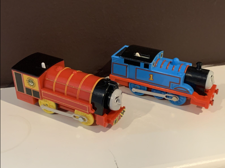 MGTFuser74's tweet photo. On Ebay, I came across a small lot and found a factory error 2013 RC Victor (cab sticker) 3trackmaster #lot #shopping #error #factoryerror #trackmaster #train https://t.co/bLw4Vl333s