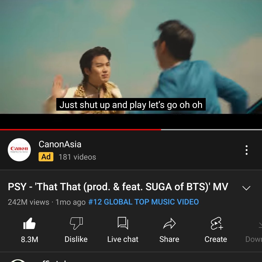 StreamForAgustD's tweet photo. PSY - 'That That (prod. & feat. SUGA of BTS)' MV
๐https://t.co/bjZhnH8iYA
IU(์์ด์ ) _ eight(์์) (Prod.&Feat. SUGA of BTS)
๐https://t.co/QoqPcLACbs
#StreamingForSUGA ๋ฐฉํ์๋
๋จ ์๊ฐ #์๊ฐ
#SUGA BTSSUGA #AgustD ใทใฅใฌ @BTS_twt https://t.co/1XsCWvSYRW