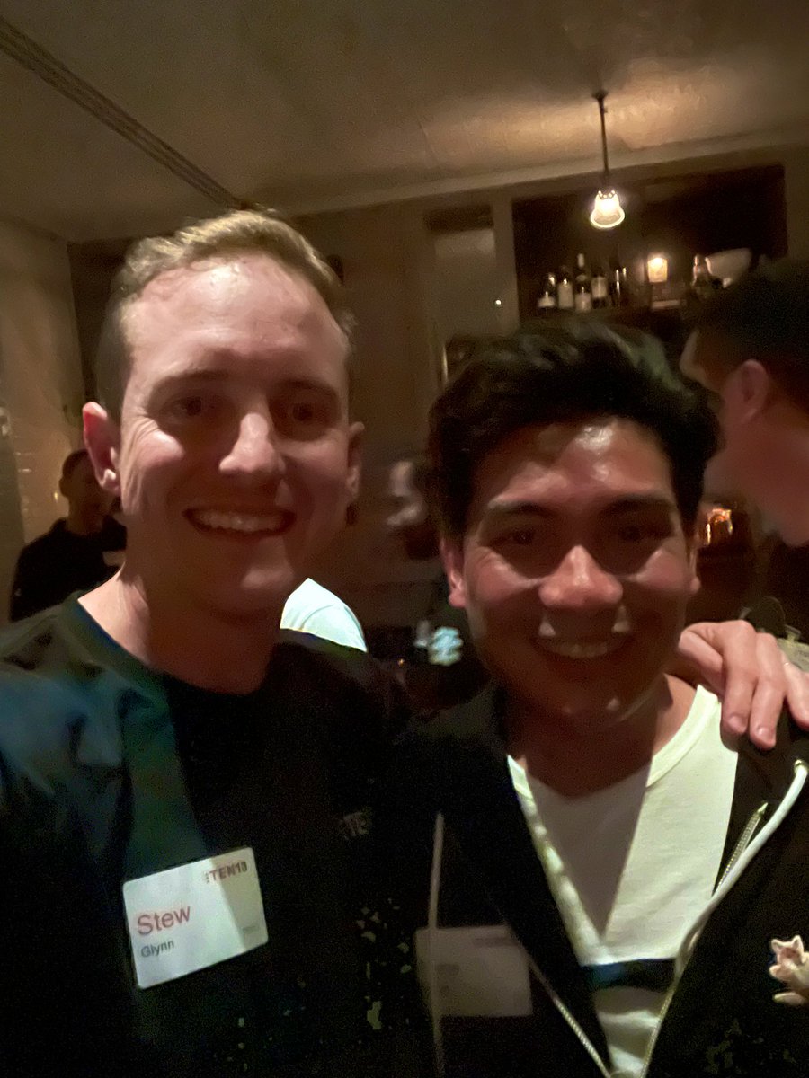 StewGlynn's tweet photo. So good to catch some of our favourite founders and folks @Pashpops @calebmaru @JUSTINPUSHAS @EntryLevelNet @PUSHASOfficial @theforage_ https://t.co/GDuxIfwRwr