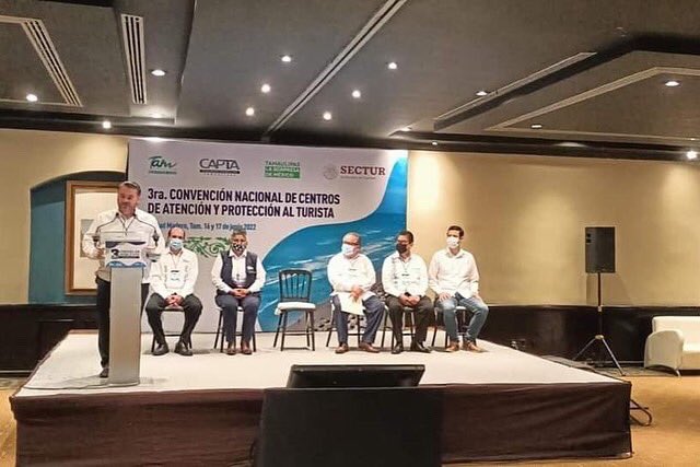 monitor1059's tweet photo. La Dirección de Atención al Turista de Quintana Roo, participa en la 3ra. Convención Nacional de los Centros de Atención y Protección al Turista que se celebra del 15 al 17 de Junio de 2022 en la Playa Miramar, en el municipio de Ciudad Madero, Tamaulipas. https://t.co/OxGwM8ldMQ