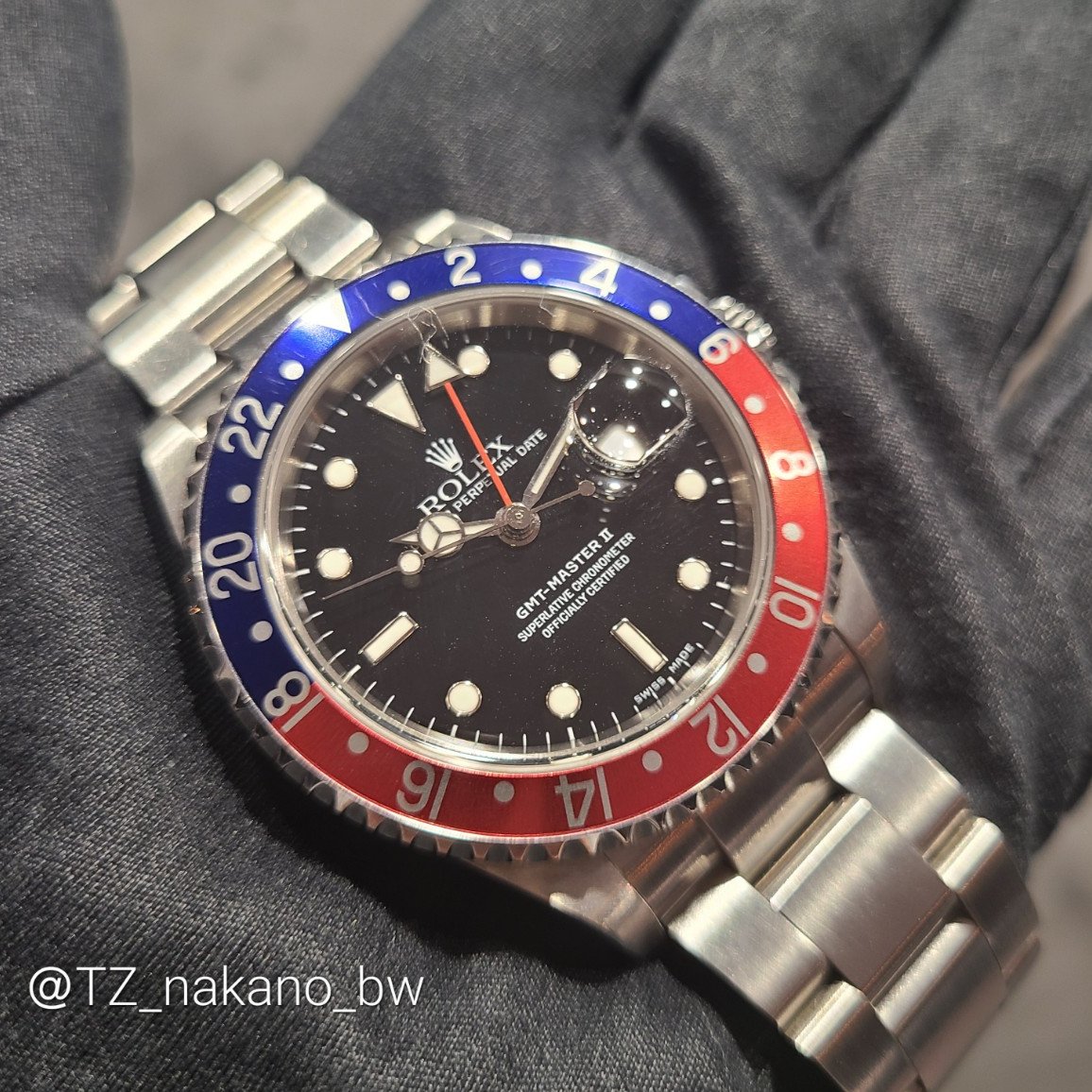 TZ_nakano_bw's tweet photo. #GMTマスター2 #Ref16710
ペプシ入荷しました⭐
使用感はありますが、味があってかっこいい🥰❤
#ロレックス #ROLEX #タイムゾーン中野 #中野ブロードウェイ #ギャラリーレア #時計好きと繋がりたい #時計好き #今日のコーデ https://t.co/bdboooDtSB