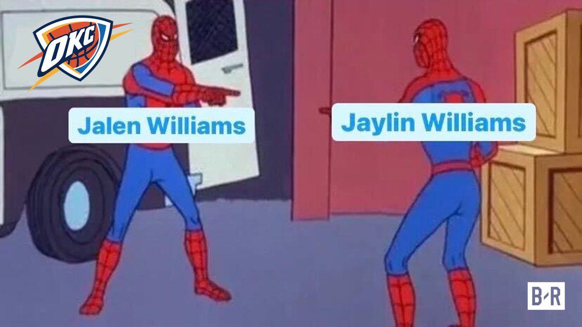 BleacherReport's tweet photo. Tonight the Thunder drafted Jalen Williams AND Jaylin Williams 😮 https://t.co/205W9FrHdA