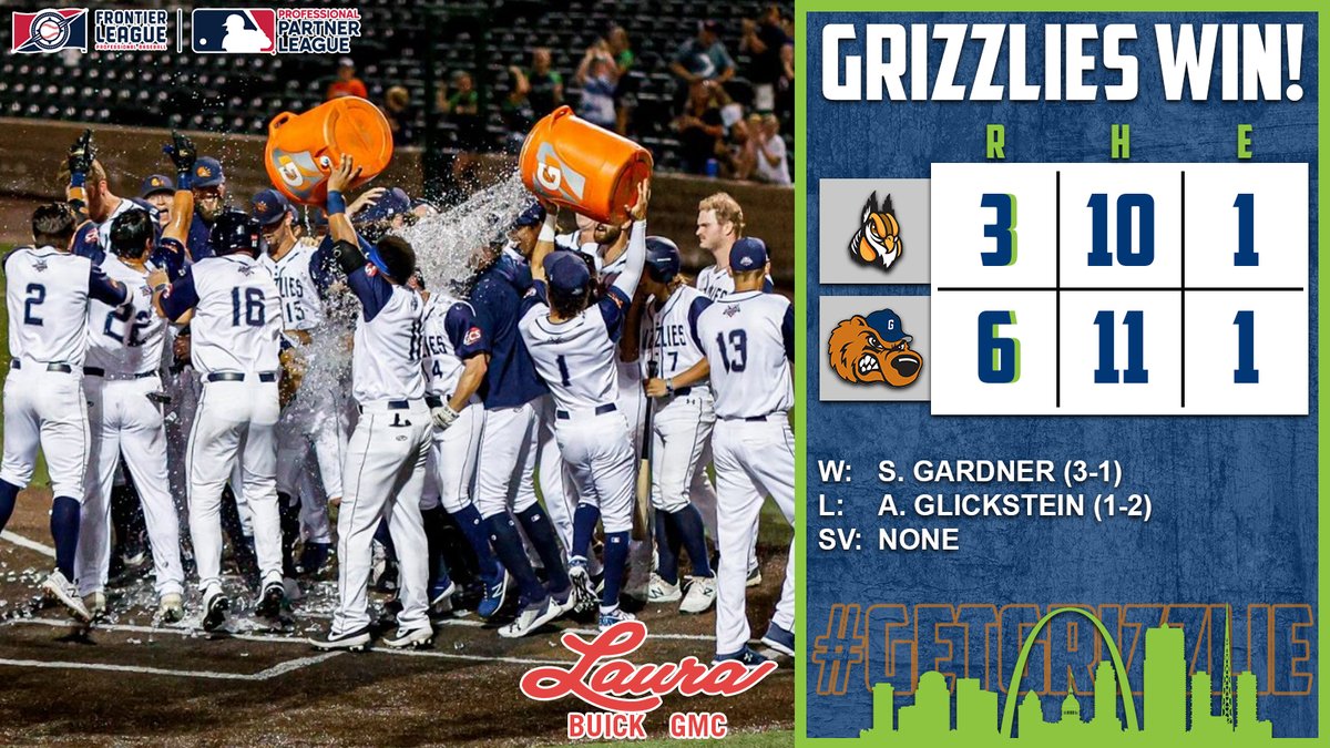 GatewayGrizzlie's tweet photo. In a memorable Grizzlies debut, @cestrejoz went 3-for-4 with four RBIs, including the walk-off, three-run homer in the ninth as we swept the Boomers! #GetGrizzlie🐻

Read more: https://t.co/n27oDShibX https://t.co/vvz8VAasNF