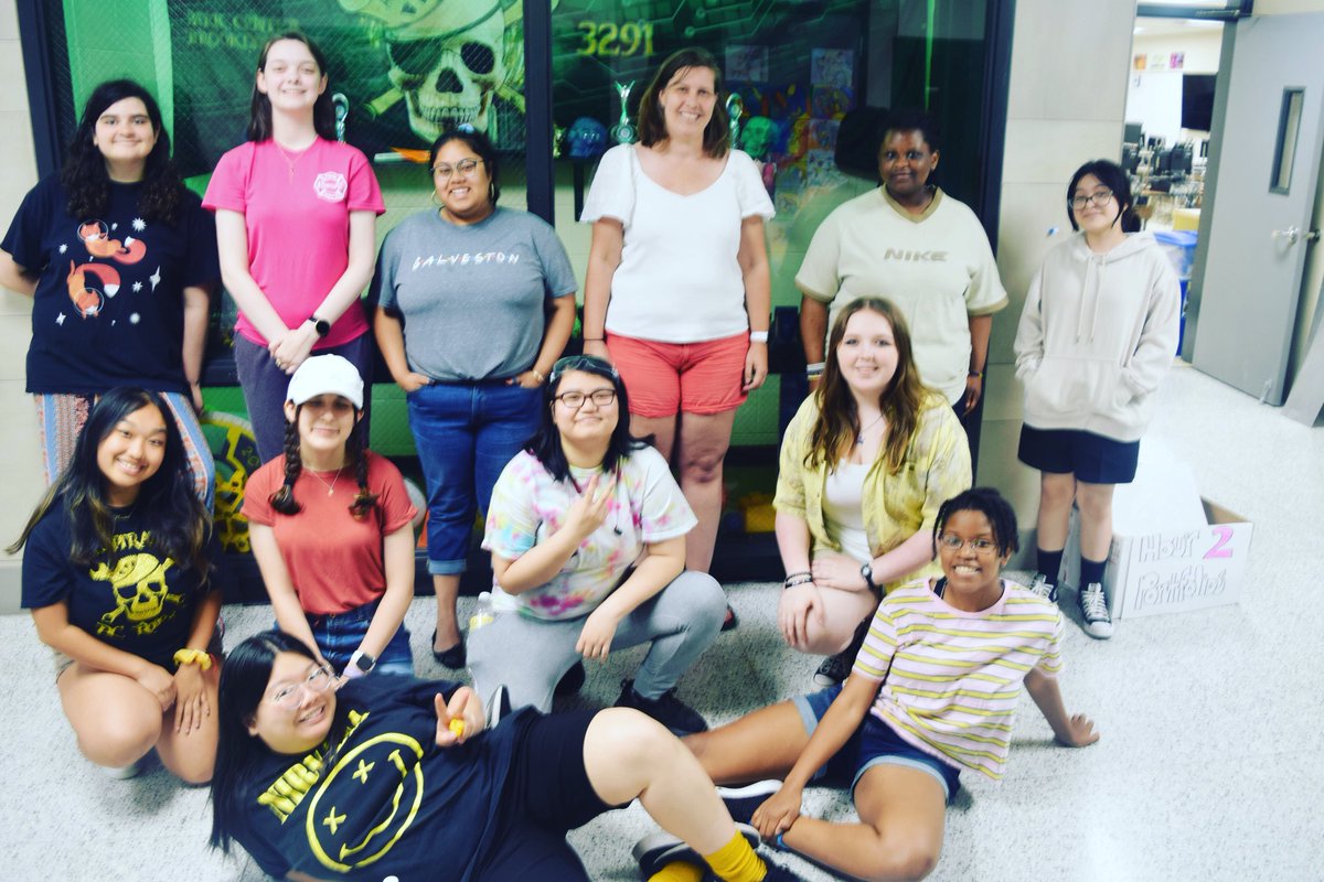 Happy International Women in Engineering Day from our robotics women who were gathered today for summer build week!