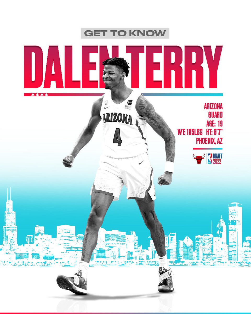 chicagobulls's tweet photo. Dalen Terry at Arizona last season:

🔒 Pac-12 All-Defensive Team
🔒 Honorable Mention All Pac-12 https://t.co/yHk7P92eCO