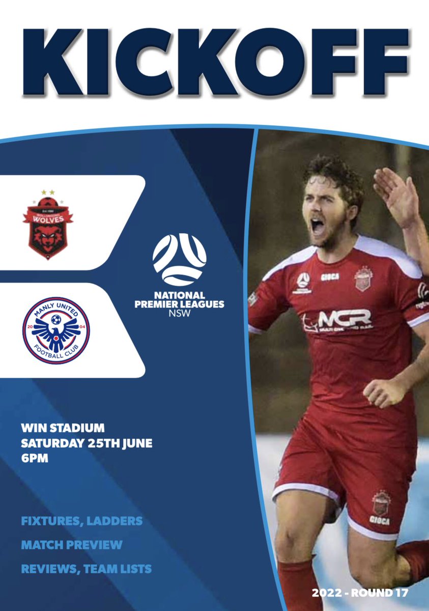 The #NPLNSW leaders are heading south to face a Wolves side who’ve scored late equalisers in their last three league games, join me on @npltv! @WollGongWOLVES 🐺 v @ManlyUnited 🏖 🗓 Sat 25 June ⏰ 6pm 🏟 WIN Stadium 💻 📱 npl.tv or the NPL TV app