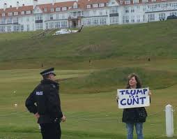 Six years ago today - Turnberry 2016 - I carried a bit of Lino with a short statement written in blue sharpie