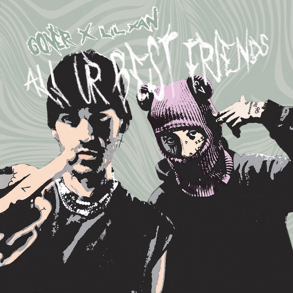 NOTGONER's tweet photo. All Ur best friends ft. @lilxanfuhyobih produced by @jakeplusbeats 

OUT NOW EVERYWHERE 

enjoy, friends. 

https://t.co/acXNSf6zFK https://t.co/kpYyM0A2ad