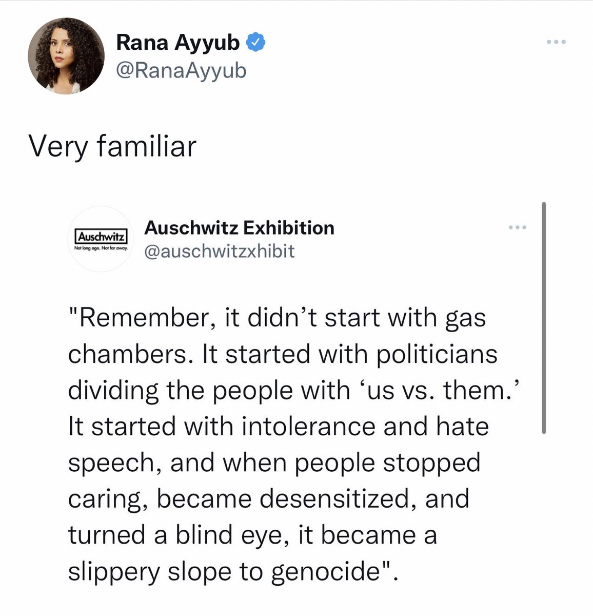 vivekagnihotri's tweet image. This is the first time @ranayyub has publicly acknowledged the GENOCIDE of HINDUS in Kashmir by her ecosystem. 

(Raliv, Galiv, Chaliv = Convert, run or die.)