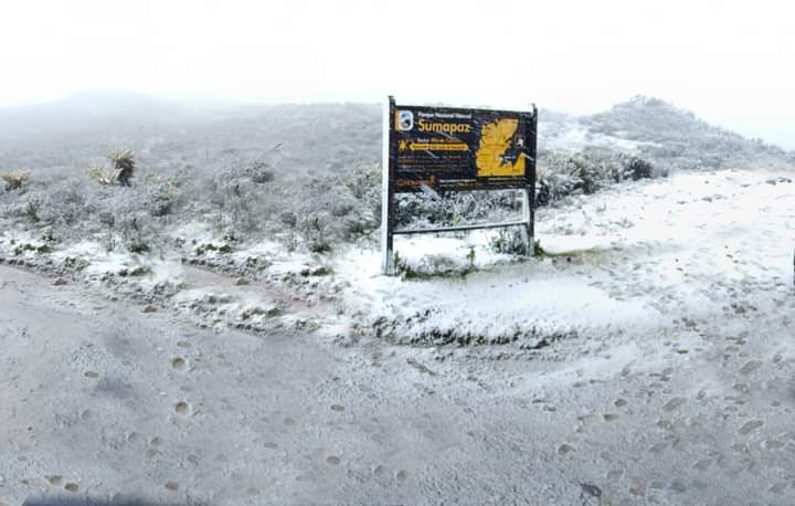 VigiaJaguar's tweet photo. Hoy se registró una nevada en el Páramo de Sumapaz. 

Crédito de fotos a quien corresponda. https://t.co/BChxDF5RNr