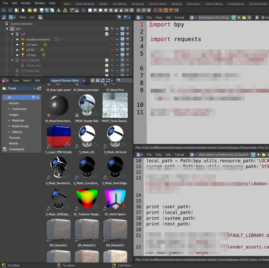 Trinumedia's tweet image. So this is one of those &quot;Eureka&quot; moments. I can download libraries, I can register them to the asset browser, and I could technically have a system that ships with @bforartists. This opens doors to the community, and to my independence.  

#blender3d #python #assetlibrary #bfa