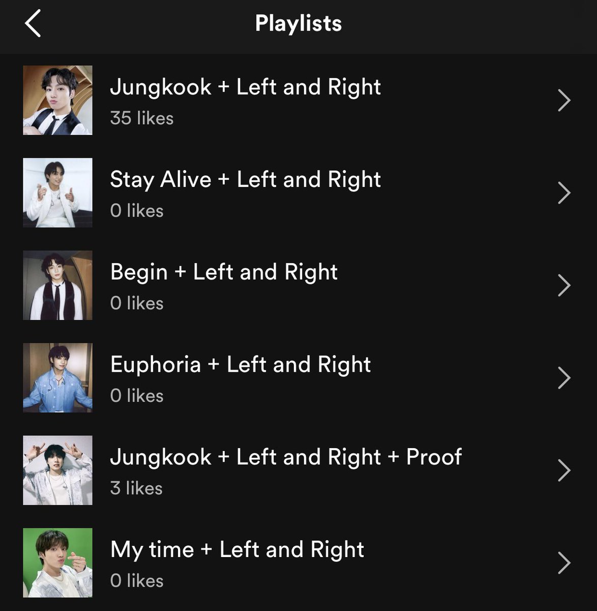newsforjk's tweet photo. — Playlists enfocadas en los trabajos de Jungkook + ‘Left and Right’  

#LeftAndRightOutNow
#CharliePuthxJungkook https://t.co/UKCNyHyNeN