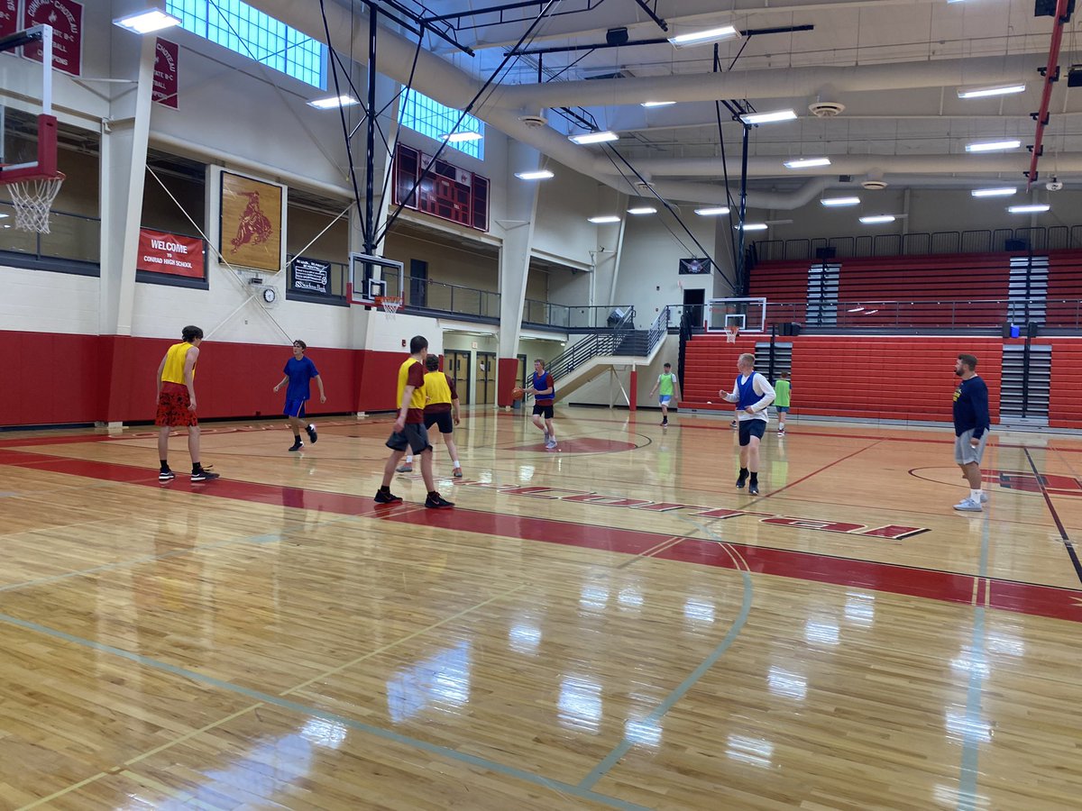 drbird73's tweet photo. Thanks to JC and MT Hoops for coming up to Conrad this week and coaching the Cowboys!  Changing culture starts here. https://t.co/6I8swCB3N1