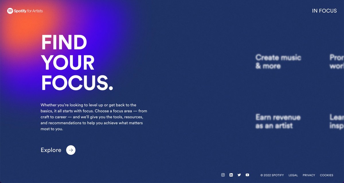 forward_fr's tweet photo. @spotify has released Spotify for Artists' new In Focus site, a professional companion for artists and their teams. 
https://t.co/3PNJ46WEaj

#spotify #artists #infocus #earnmoney #musicproducer #create #fans #creation #product #producer #recordlabel https://t.co/Qy5NoxQ0E7