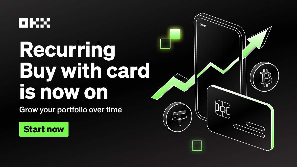 Ready to elevate your crypto-asset buying experience? 💳 Recurring Buy with  your card is now available on #OKX! 📢 Users can now purchase #crypto  stress-free & #DCA daily, weekly, bi-weekly, or monthly