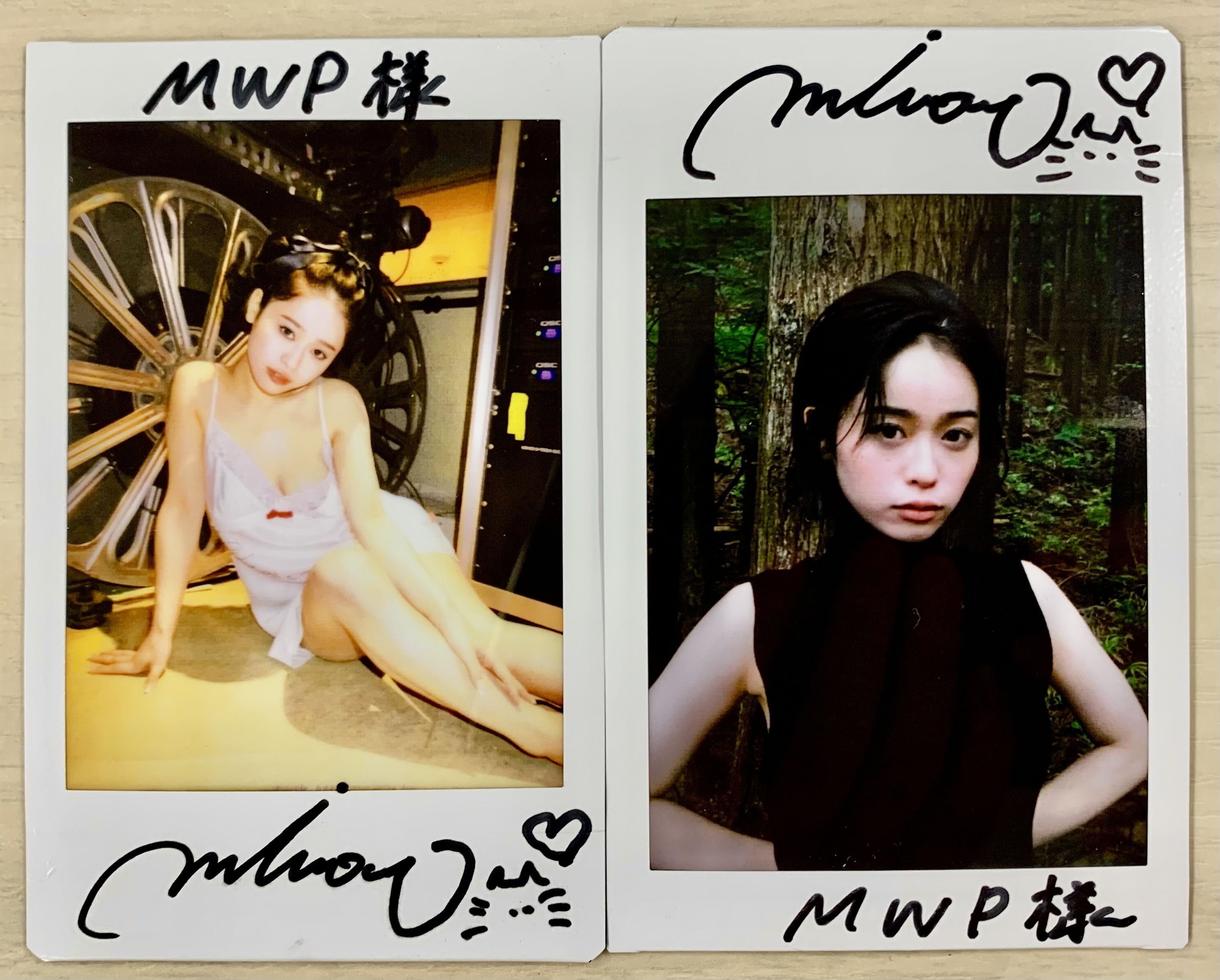 MINAMO サイン入り チェキセット MINAMO 世界に1つだけ 直筆サイン