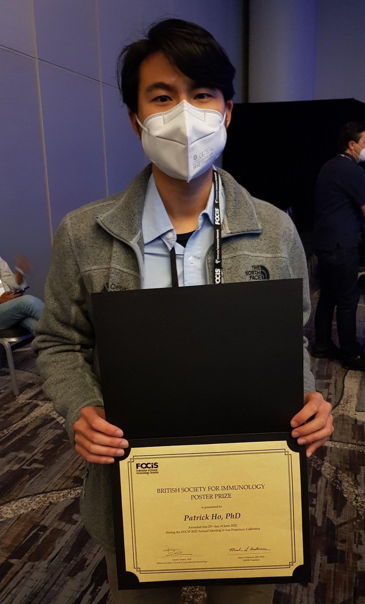 We’re proud to sponsor the BSI Poster Award at #FOCIS2022

🏅 Congratulations to Dr Patrick Ho <a href="/UCSFTransplant/">UCSF Transplant</a> for his poster on cell fate decisions in #Tregs!

Read the abstract 🔗cdmcd.co/q9aLGL &amp; the full list of <a href="/FOCISimmunology/">FOCIS</a> award winners focisnet.org/meetings/focis…