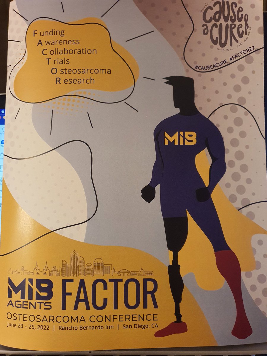 Anna_Webb's tweet photo. Arrived in San Diego ready for @AgentsMIB #factor22 conference. Looking forward to connecting with the #osteosarcoma community at this wonderful meeting and happy to talk about @myrovlytis and our work on @OsteosarcomaNow https://t.co/uI8WfsZmIs